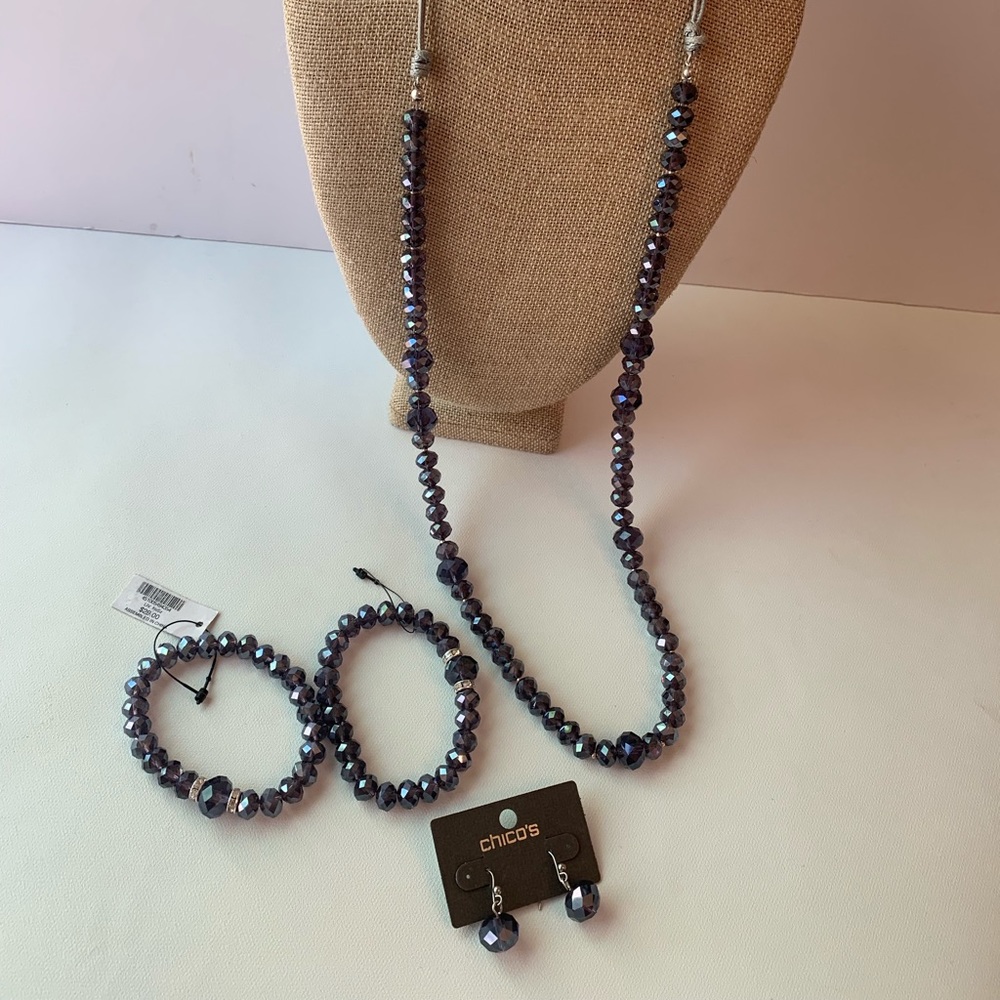 Chico’s Purple Jewelry Set